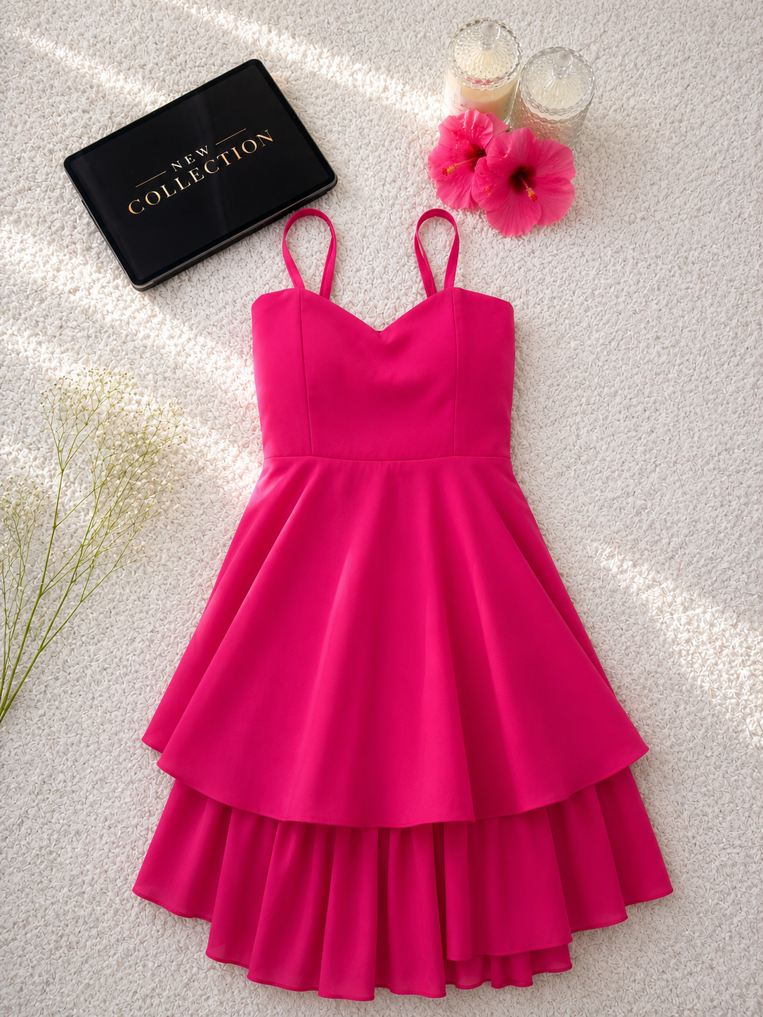 Pink Tiered Dress 