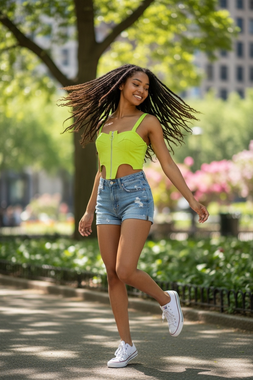 Lime Muse Corset Top
