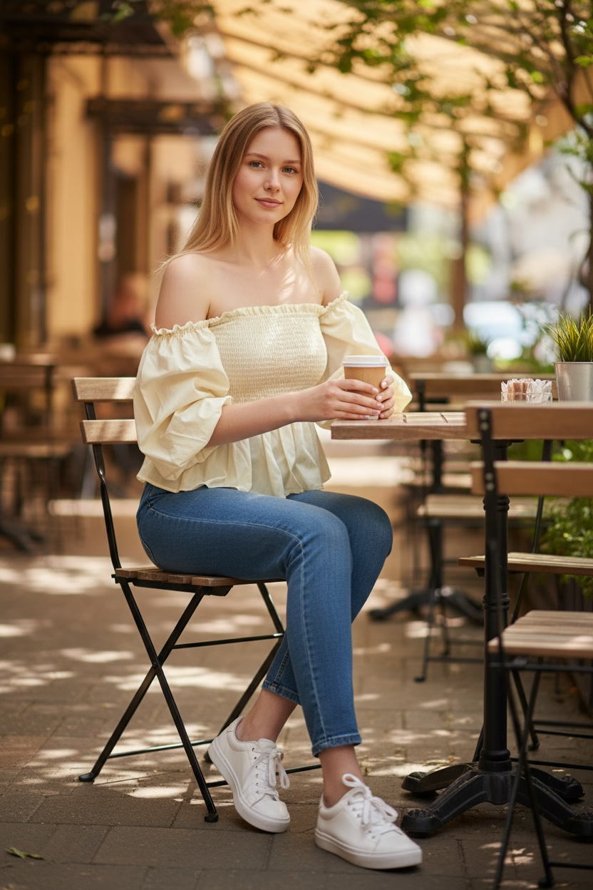 Ivory Bloom Top
