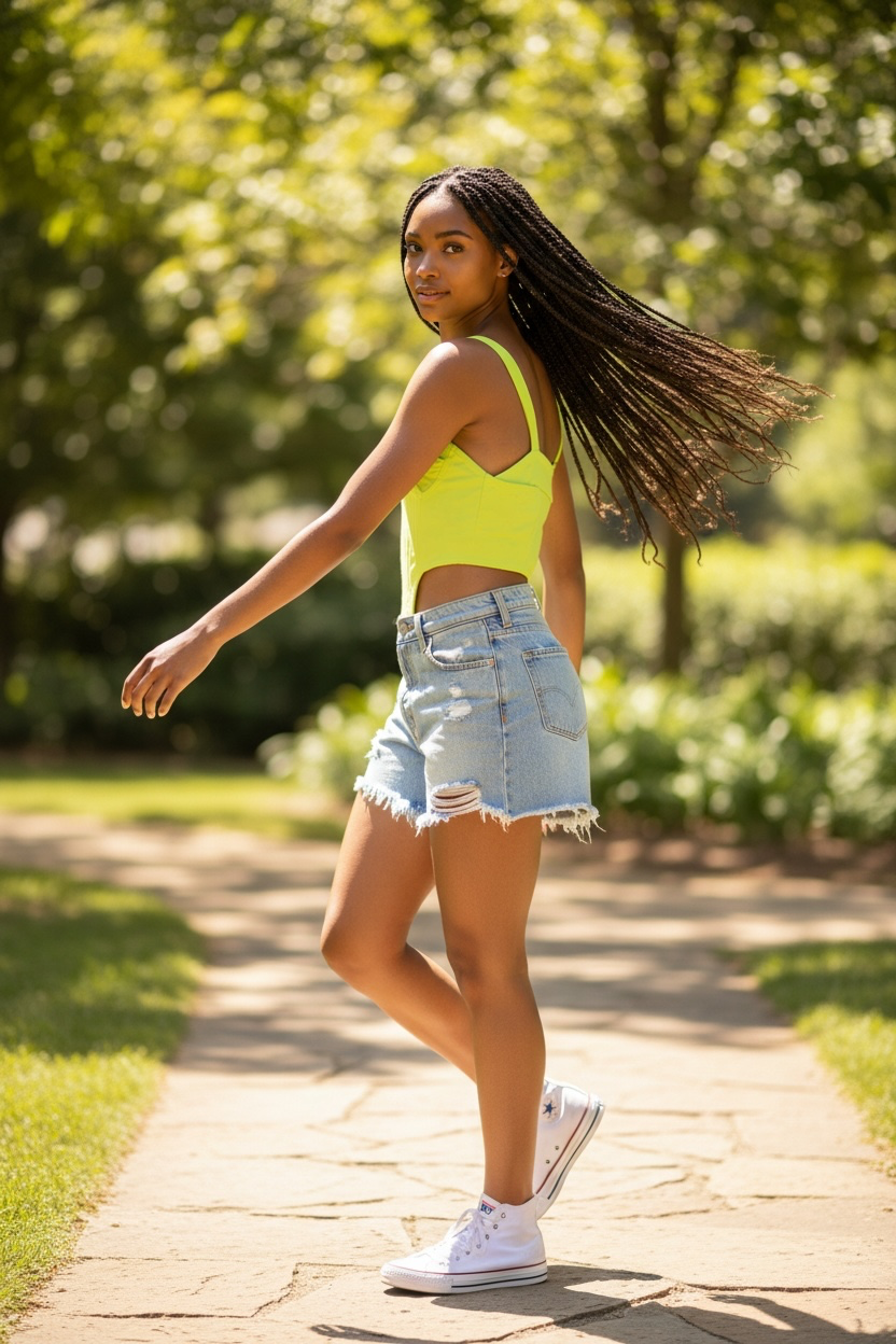 Lime Muse Corset Top